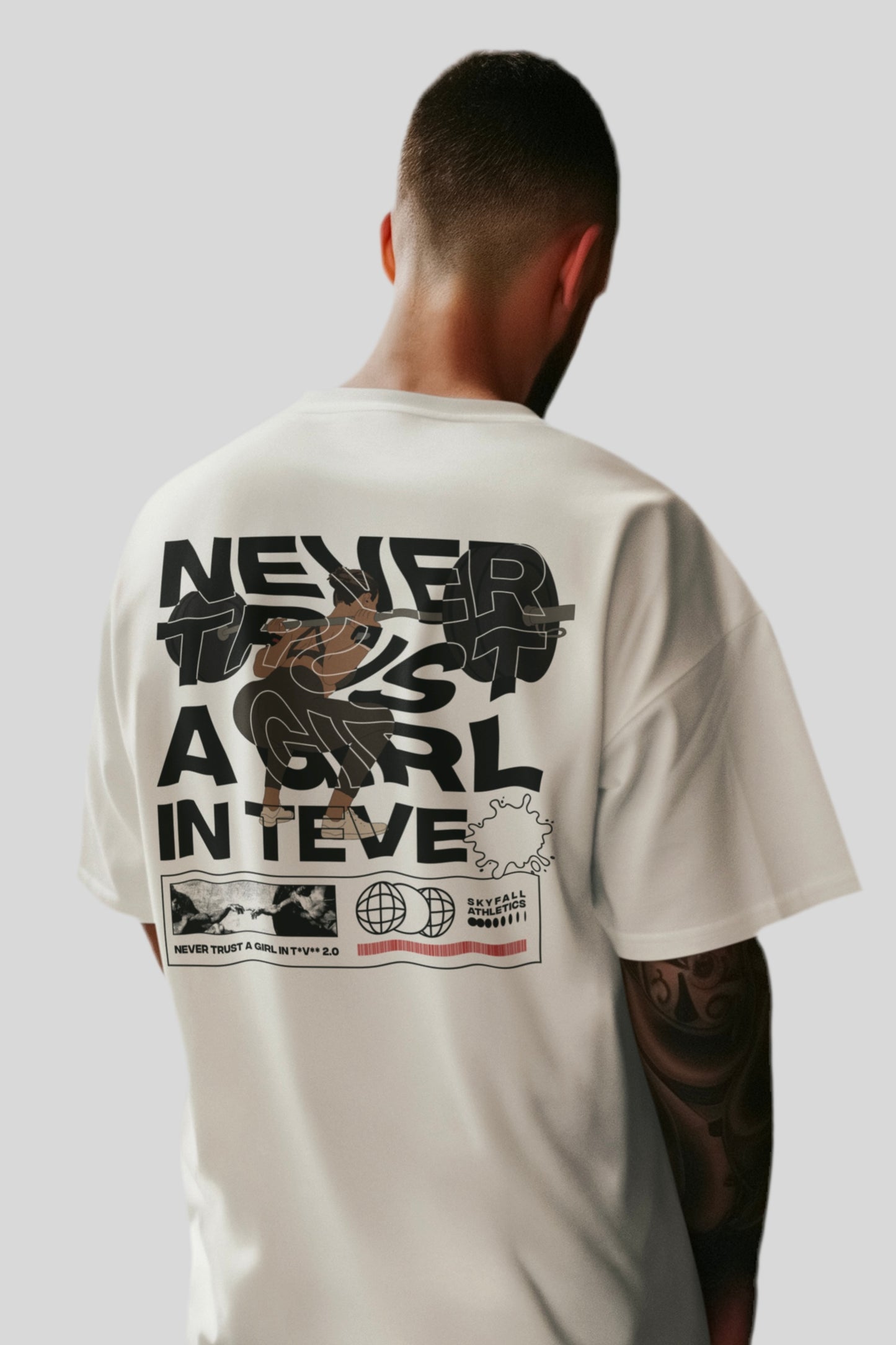 NEVER TRUST 2.0 Oversize-T-Shirt