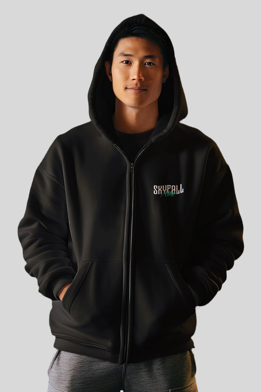 SKYFALL Athletic Oversized Zipper Hoodie