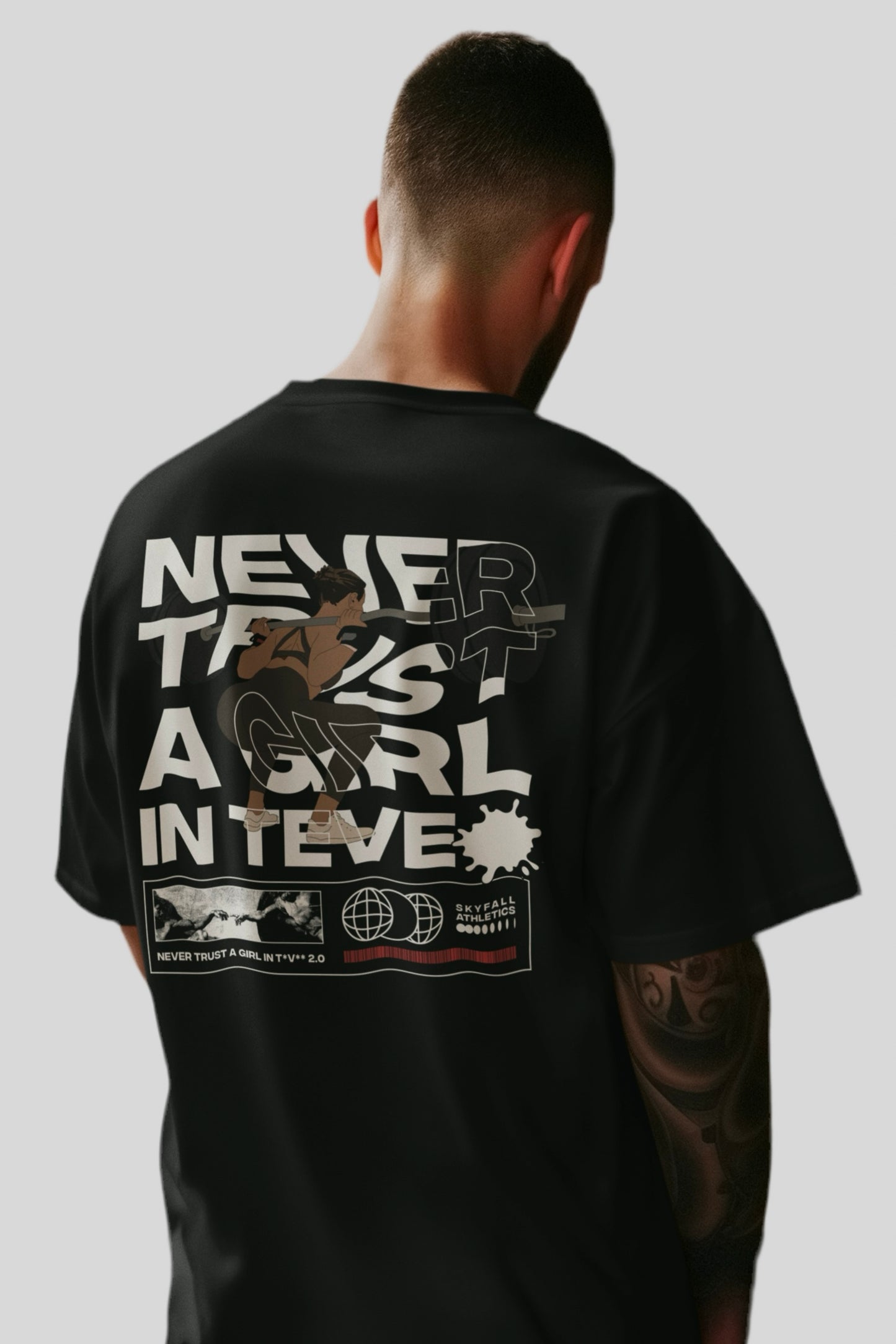 NEVER TRUST 2.0 Oversize-T-Shirt