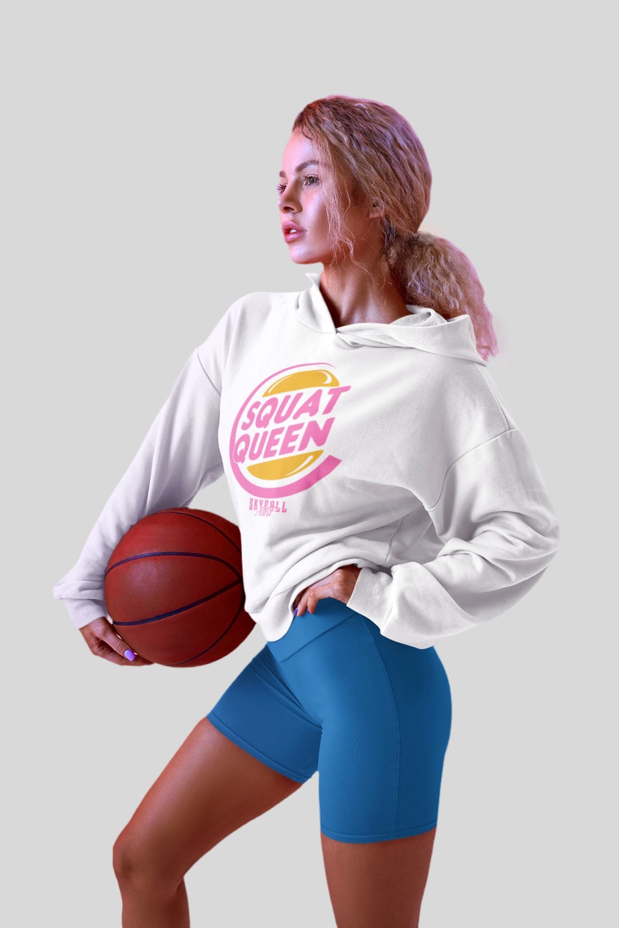 SKYFALL Athletic Squat Queen Premium Hoodie