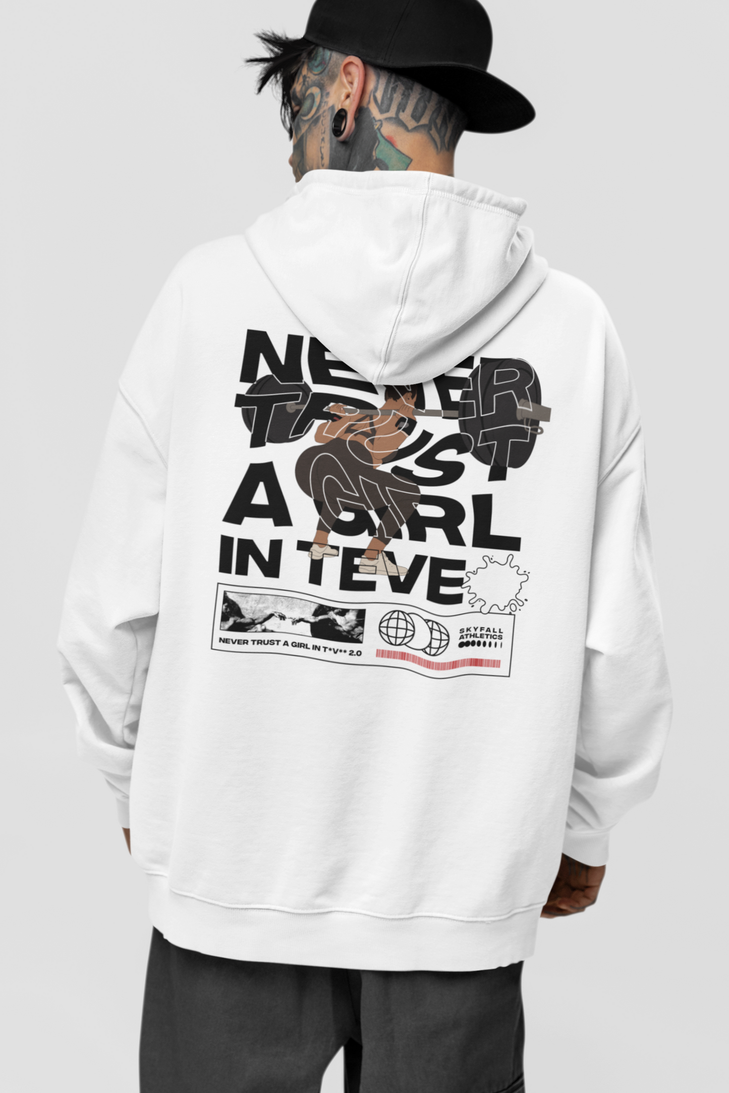 NEVER TRUST 2.0 Oversize Oversized Hoodie